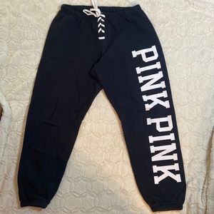 Medium Black Victoria’s Secret PINK Classic Sweatpant
